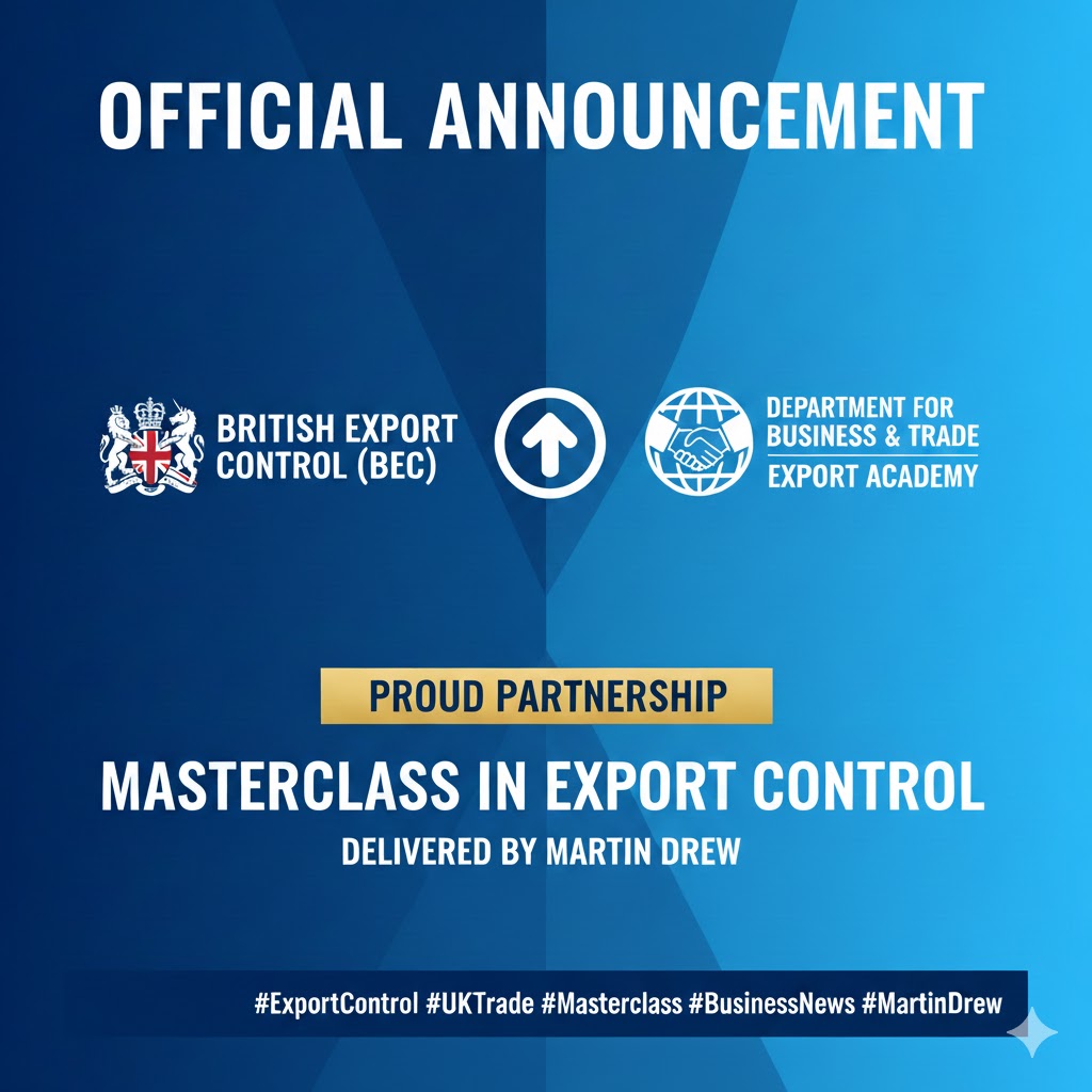 We are thrilled to announce a major partnership! 🎉 – British Export Control